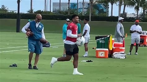 Tua Tagovailoa Appears At Dolphins Practice Weeks After Concussion