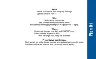 Mechanical Seals Piping Plans Api Ppt