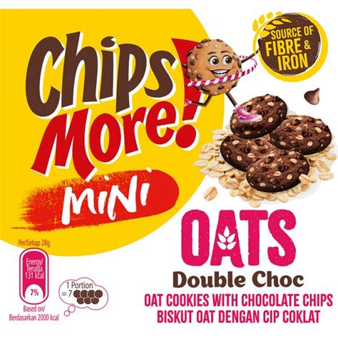 ChipsMore Mini Oats Double Choc Chocolate Chip Cookies 80g 4264855