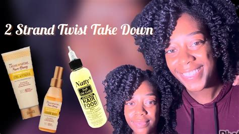 2 Strand Twist Take Down using Crème of Nature products and Nattys