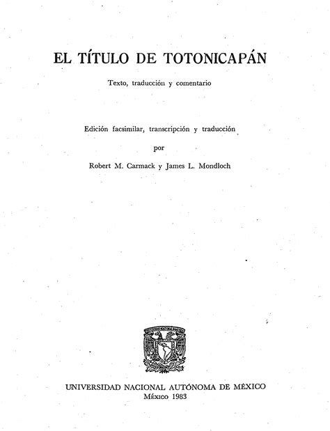 Título De Totonicapan · Biblioteca De Universidad Olga Y Manuel Ayau Cordón Uomac