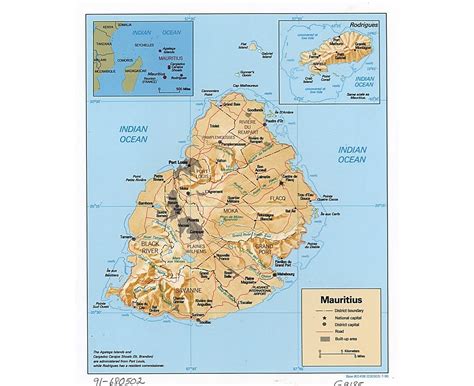 Maps Of Mauritius Collection Of Maps Of Mauritius Africa Mapsland