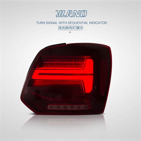 Vland Car Accessories Manufacturing Led Rear Light For Vw Mk5 Polo 2011