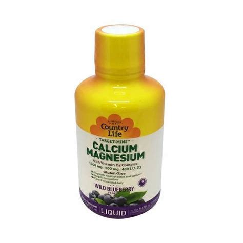 Country Life Calcium 1 000 Mg Magnesium 500 Mg With Vitamin D3 10 Mcg 400 I U Complex