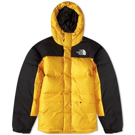 The North Face Men S Himalayan Down Parka Jacket In Summit Gold Tnf