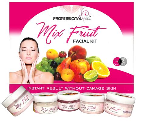 Professional Feel Mix Fruit Facial Kit Set Of 5 250 Gm Beauty