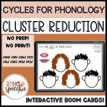 Cycles For Phonology Cluster Reduction By Boho Speechie TPT