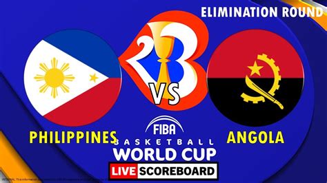 Philippines Vs Angola Fiba 2023 Mens Basketball World Cup Live