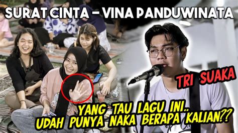 SURAT CINTA VINA PANDUWINATA COVER BY TRI SUAKA YouTube