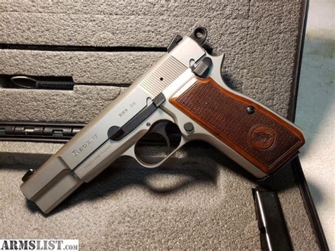 Armslist For Sale Stainless Steel Browning Hp 9mm Clone Bnib