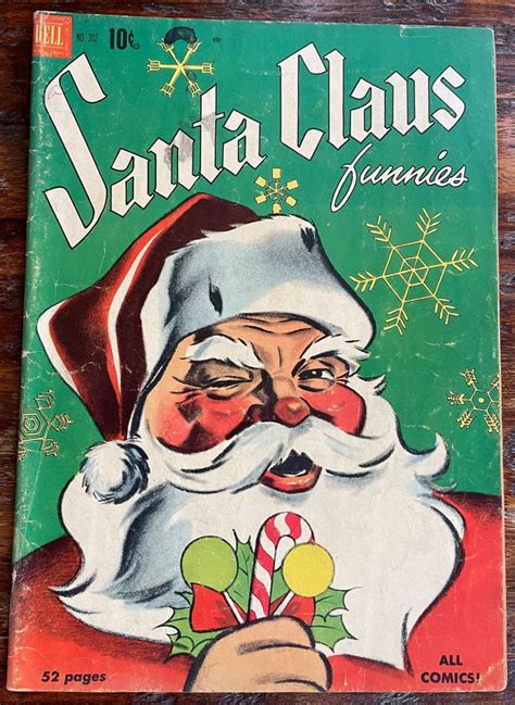 Santa Claus Funnies Four Color 302 1950 Christmas Comics Funny