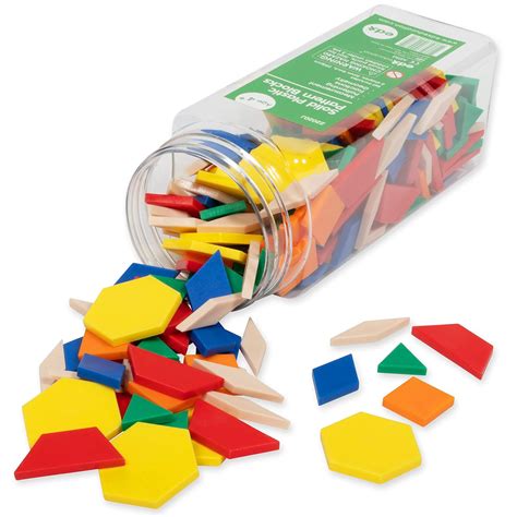 Amazon Edxeducation Plastic Pattern Blocks Set Of Early