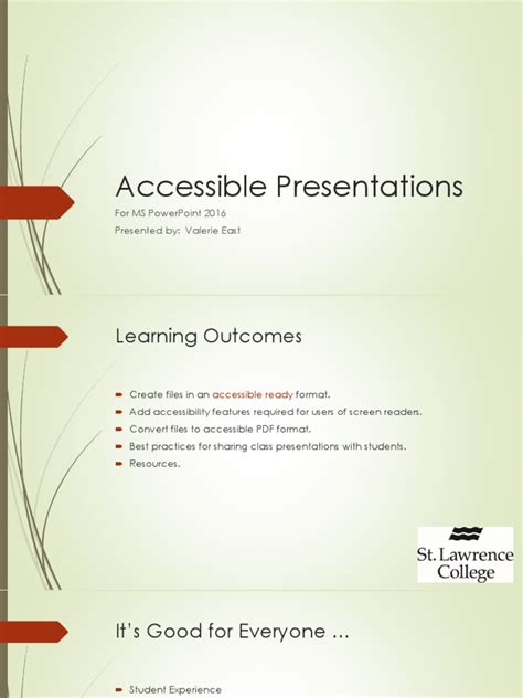 Accessible Powerpoint Presentations Training File Page Layout Accessibility