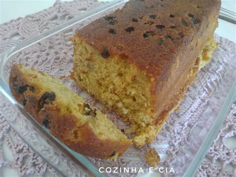 Cozinha e Cia Bolo de Maçã Uvas Passas