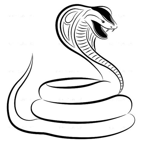 Printable King Cobra Coloring Page