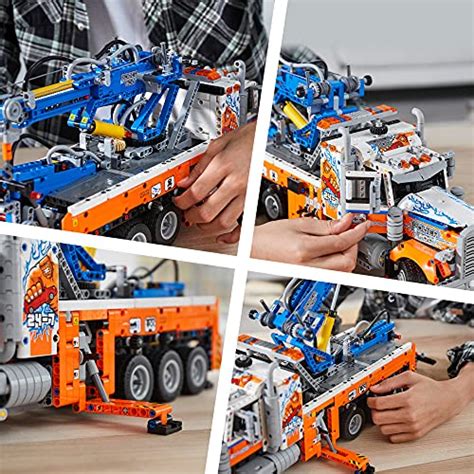 LEGO Technic Heavy Duty Tow Truck 42128 With Crane Toy Model Building