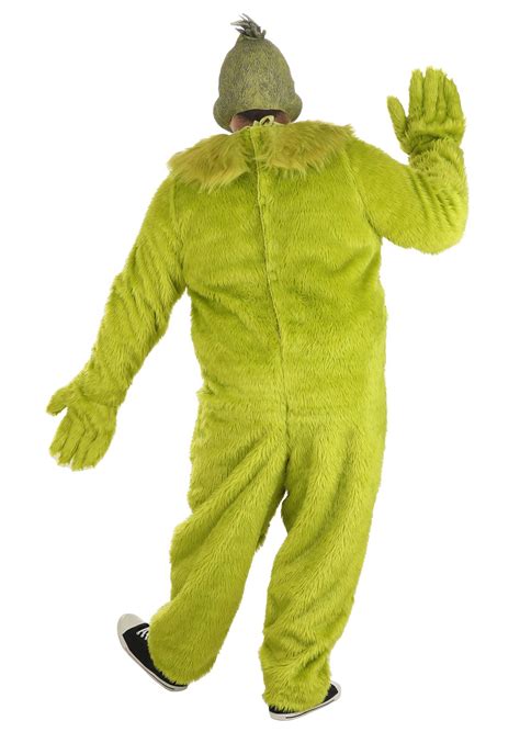 Deluxe Plus Size The Grinch Jumpsuit With Latex Mask