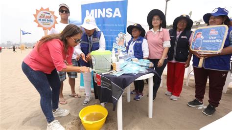 Minsa realizó feria informativa para un verano saludable en playa Agua