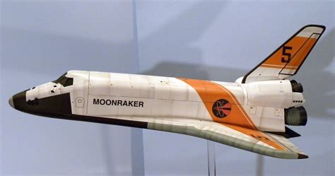 Moonraker Table Space Shuttle Model Painted And Stickers Applied To