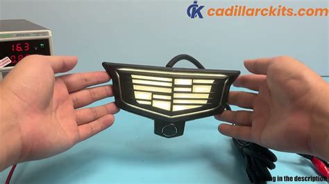 Blackout Dynamic Cadillac Led Emblem Light For CT6 Unbox And Review