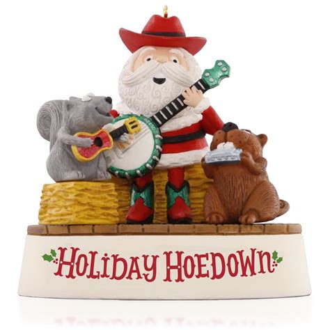 Hallmark Magic Sound And Motion Holiday Hoedown Santa And Banjo Keepsake