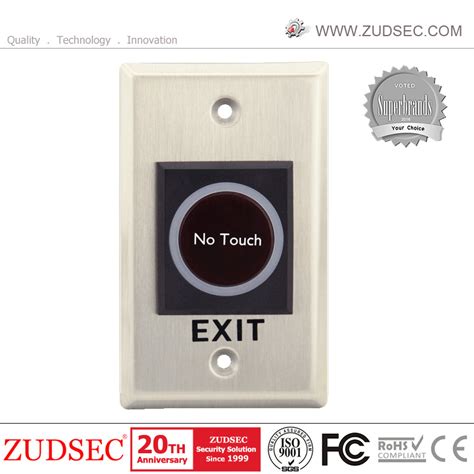 Stainless Steel Door Release Infrared Sensor No Touch Exit Button