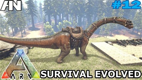 Ark Survival Evolved Bronto Taming Youtube