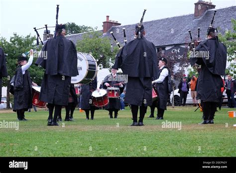 Drymen bagpipe band, Loch Lomond Scotland Stock Photo - Alamy