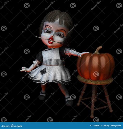 Halloween Doll 6 Knife Stock Photos Image 1148063