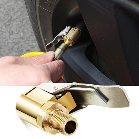 Car Auto Brass Mm Tyre Wheel Tire Air Chuck Inflator Pump Valve Clip