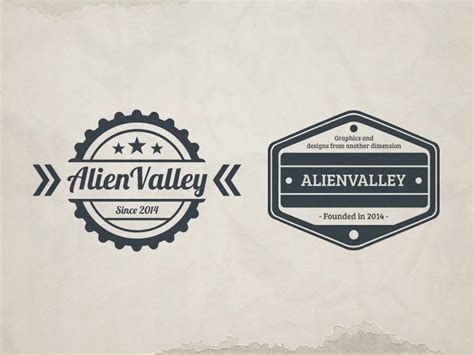 2 Free Vintage Logo Templates Psd