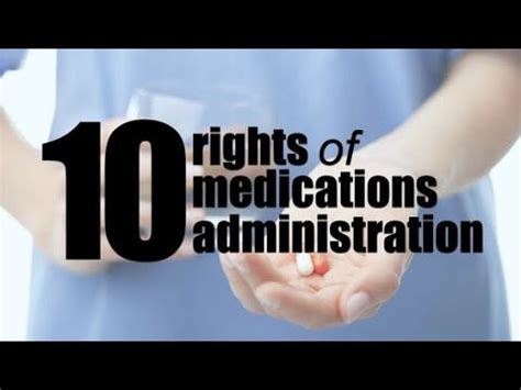 R S Of Medication Administration Rights Of Drug Administration