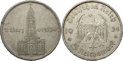 Drittes Reich Reichsmark A Zum Jahrestag Der Er Ffnung Des