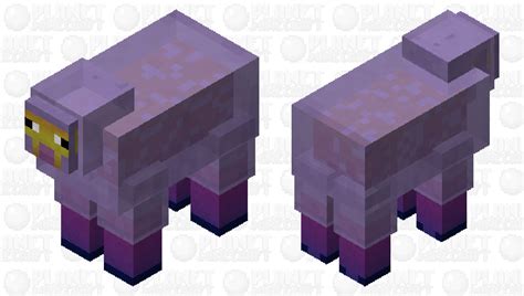 Purple Cloudy Sheep Minecraft Mob Skin