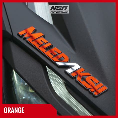 Jual Nsa Stiker Motor Meledaks Stiker Timbul D Pcs Emblem Meledaks