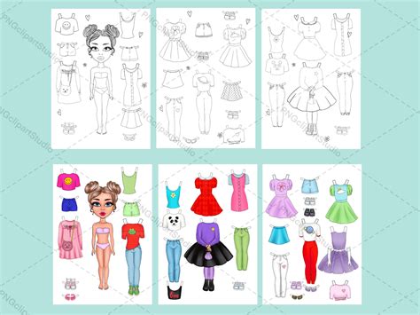 Cute Paper Doll That You Can Print Out for Kids - Etsy