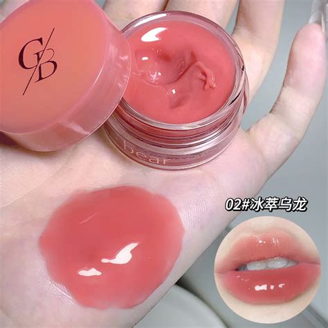 Gege Bear Mirror Water Lip Gloss Glaze Transparent Glass Oil Batom