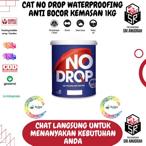 Jual No Drop Cat Dinding Pelapis Anti Bocor Waterproof Kg Avian Brands