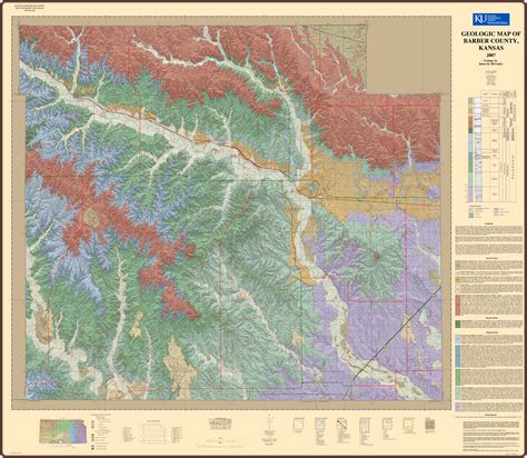 Kgs Geologic Map Barber Large Size