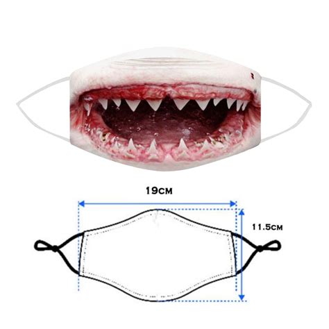 Shark Mouth Mask Mouth Cloth Mask Shark – Come4Buy eShop