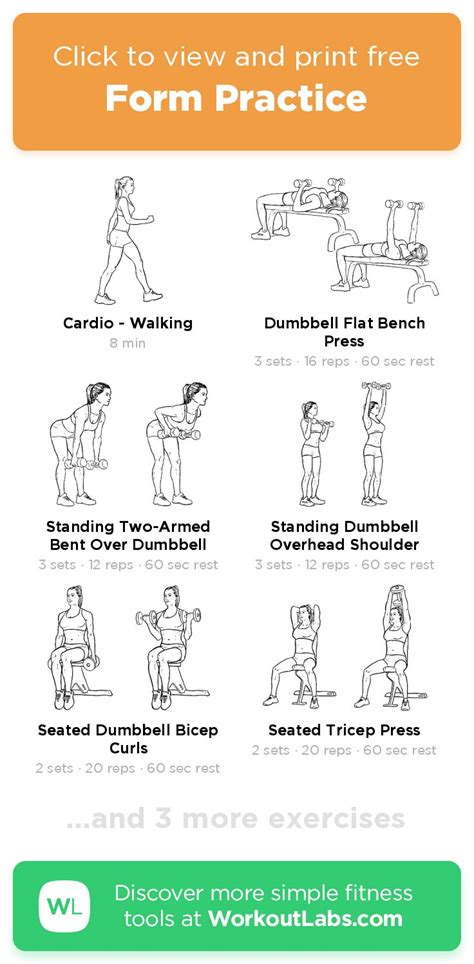 Form Practice Click To View And Print This Illustrated Exercise Plan