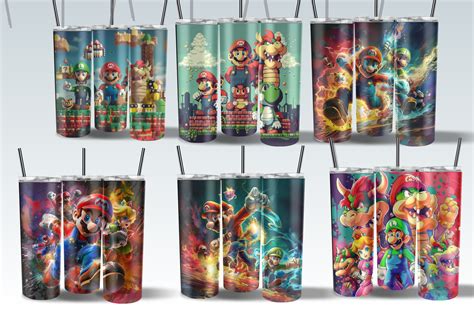 Super Mario And Luigi Png Tumbler Wrap Bundle Oz Mario Bros Png