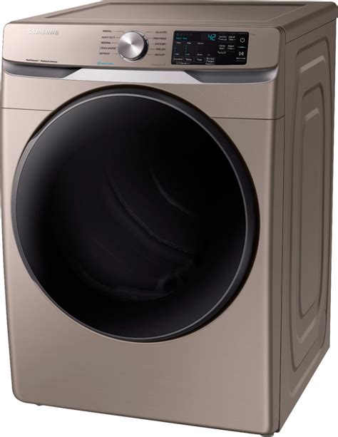 Samsung 7 5 Cu Ft Stackable Electric Dryer With Steam And Sensor Dry