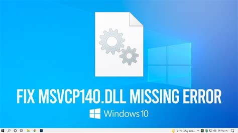 How To Fix Msvcp140 Dll Missing Error Windows 10 8 7 YouTube