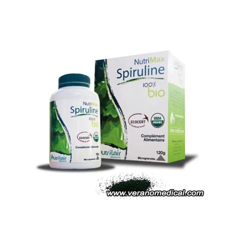 Nutrimax Spiruline 100 Bio Microgranules 120g