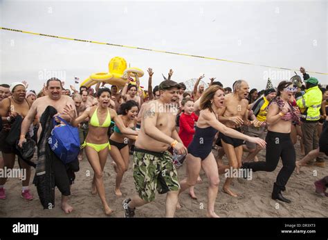 All Sorts Of People Came Out For The Annual Polar Bear Club New Years