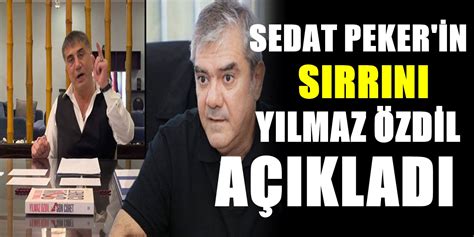 Yilmaz Ozdil Sedat Peker Sedat Peker In Yeni Videosunda Yilmaz Ozdil