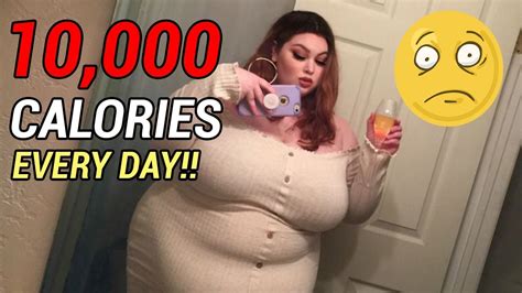 Woman Eats 10000 Calories Per Day For Her Fans Youtube