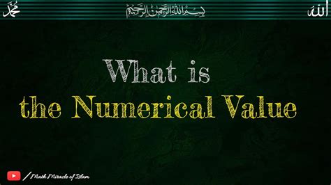 What Is Numerical Value Youtube