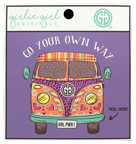 Decal Sticker Your Own Way 2244 Girlie Girl Wholesale